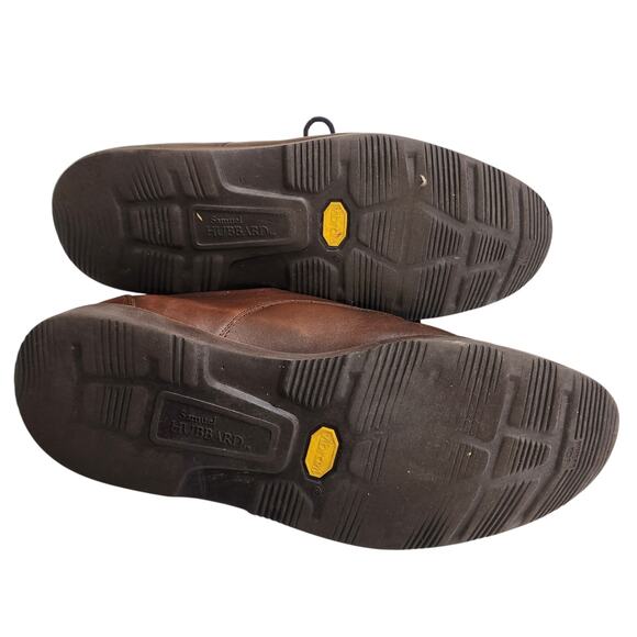 Samuel Hubbard Mens Founder Oxford Size 9.5 W Cognac Leather Vibram Comfort Lace - Picture 13 of 13